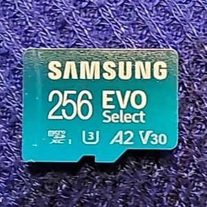 Samsung EVO Select 256GB microSDXC with SD Adapter Transfer Speed 160MB/s - Picture 1 of 1