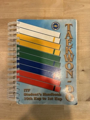 Cinturón Tae Kwon Do Syllabus De Blanco A Rojo ESTILO ITF   Foto 1 de 2