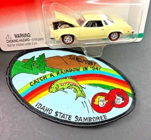 Johnny Lightning '77 OLDS. Cutlass Supreme @ Vintage Cloth sew on patch '70s V4 - Picture 1 of 5