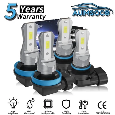 For Ford Transit-150 250 350 2015-2020 4Pcs LED Headlight Bulbs Combo Hi/Lo Beam - Image 1 of 4
