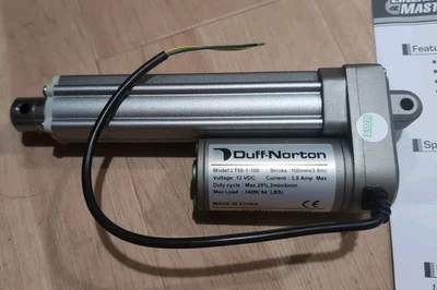 Новый в коробке Duff-Norton LT50-1-100 линейный привод 4 «100 мм ход 12V постоянного тока 54 фунтов макс 3,5 А  - Изображение 1 из 4
