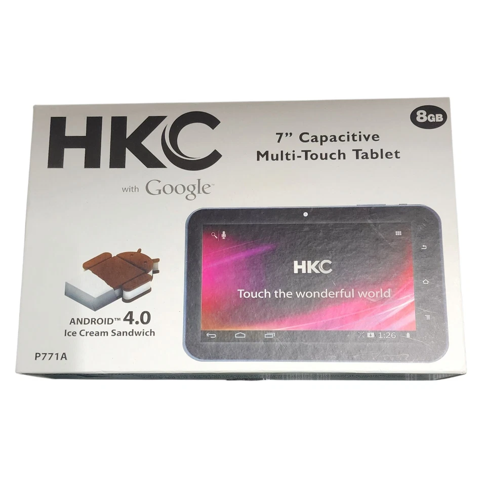 Android HKC 7" Capacitive Multi-Touch Tablet - 8 GB 4.0 / Model P771A - Used ... - Image 1 of 4
