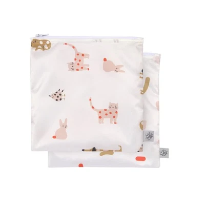 LÄSSIG Wiederverwendbarer Aufbewahrungs-Beutel Snack Tasche 2 Stück/Snack Bag Sp - Bild 1 von 4