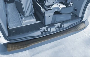 VW T7 VOLKSWAGEN TRANSPORTER REAR BUMPER PROTECTOR GUARD TRIM SCRATCH (FITS VW) - Picture 1 of 6