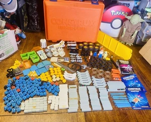 Lotto Costruzioni Fisher Price Vintage 1984 80 7+ libbre SPAZIO MOTORE MILITARE 410 pezzi - Foto 1 di 9