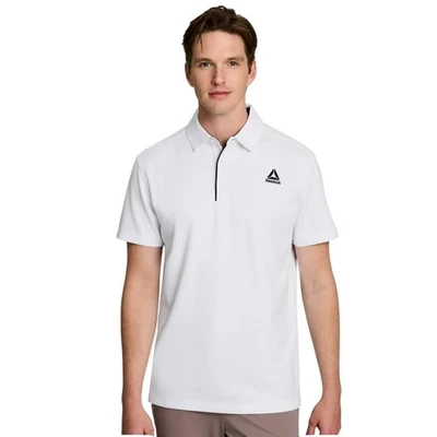 Polo de golf Reebok para hombre blanco que absorbe la humedad manga corta TALLA 2XL NUEVO Foto 1 de 4