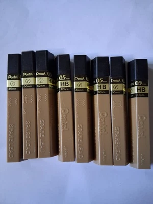 Pentel Ersatzminen Stärke 0,5mm Härte HB für Pentel-Druckbleistift ( 8 Röhrchen - Bild 1 von 4