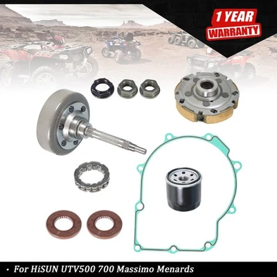 Kit de zapatos de embrague húmedo, tambor, unidireccional, filtro, para UTV 500 700, HS700, MSU500, MASSIMO Foto 1 de 4