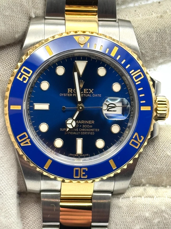 eBay Live - Rolex Submariner Date 40 mm esfera azul TT 116613LB B&P 09/18 Foto 1 de 1