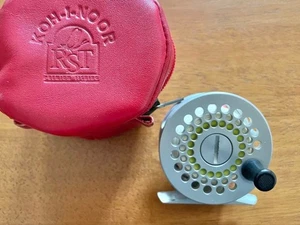 RST Koh-I-Noor 0 Fly Reel Silver Lightweight Trout Freshwater Fishing with Case - Picture 1 of 8