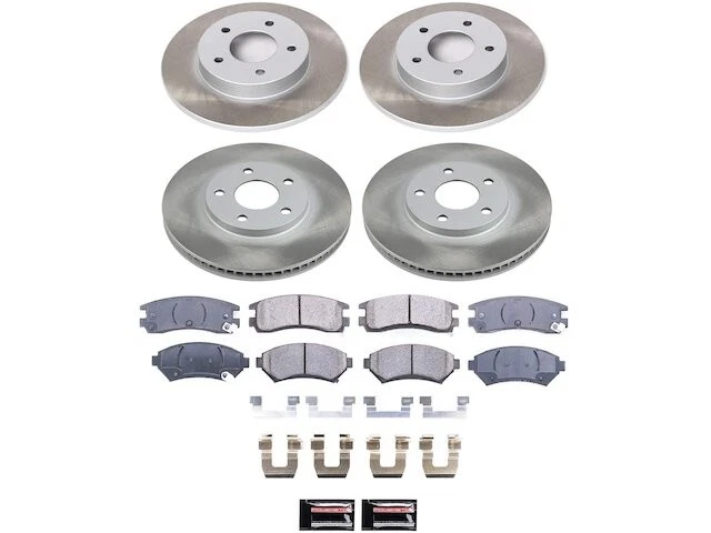Kit de pastillas de freno delanteras y traseras y rotor para Oldsmobile Aurora BJ836HQ Foto 1 de 1