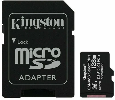 Kingston 64GB Micro SD Card MicroSDHC Class 10 UHS-I Memory Card With Adapter - Image 1 of 3