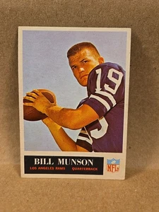 1965 Philadelphia Football #93 Bill Munson Quarterback Los Angeles Rams VG-EX - Picture 1 of 4