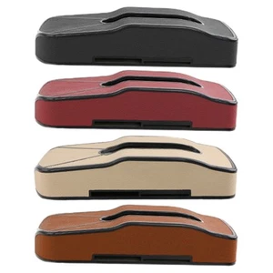 Tissue Holder For Car Dashboard Napkin Holder PU Leather Tissue Paper - Picture 1 of 16