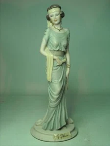 Auro Belcari DAME HÄLT FAN italienische Figur 9,75" 25 cm groß Dear Studio - Bild 1 von 9