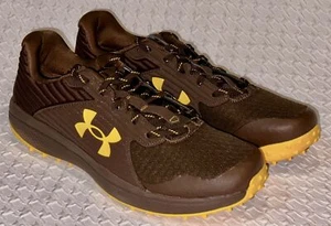 UNDER ARMOUR UA Yard Brown Golden Yellow Turf Baseball Cleats Shoes NEW Mens 15 - Picture 1 of 8