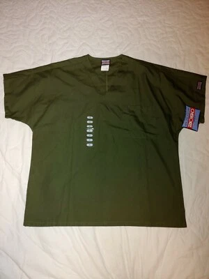 Cherokee Workwear Size S Women's V-Neck Medical Scrubs Olive NWT (38) - Image 1 of 4