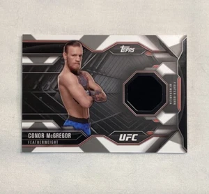 TARJETA DE PARCHE DE RELIQUIA CONOR MCGREGOR 2015 TOPPS UFC MMA - Imagen 1 de 2