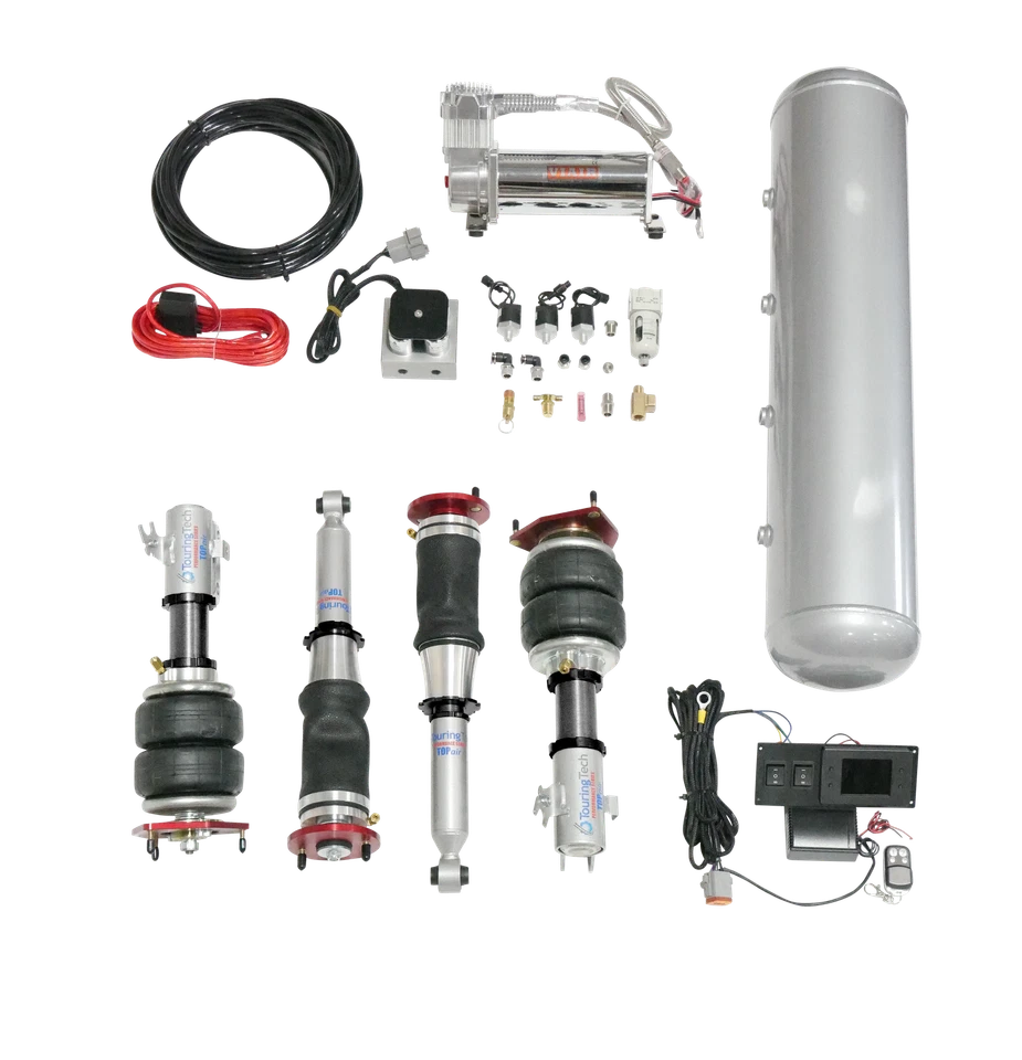 Bolsa de suspensión TOPair Air Struts con DIGI Bluetooth/gestión remota 95-98 240SX Foto 1 de 4