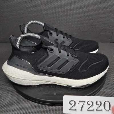 Adidas Ultra Boost 22 Shoes Womens Sz 8.5 Black White Athletic Trainers Sneakers - Image 1 of 4