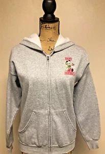 Sudadera con capucha Walt Disney World Navidad gris con cremallera completa para jóvenes talla L nueva sin etiquetas - Imagen 1 de 4