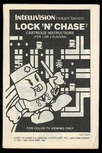 Lock 'N' Chase (Mattel Intellivision) *INSTRUCTION MANUAL ONLY* - Picture 1 of 2