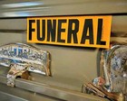 6 Vintage Funeral Stickers, Vintage Medical, Mortician, Oddities, Curiosities