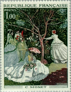 France #YT1703 MNH 1972 Claude Monet Women in Garden [1328] - Picture 1 of 1