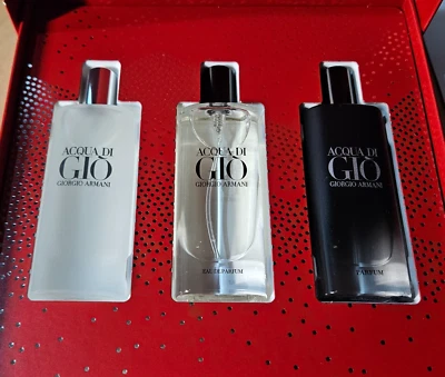 Giorgio Armani ACQUA DI GIO открытие праздничный набор 3 изделия одеколон подарочный набор #e2-9 - Изображение 1 из 4