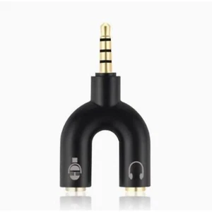 F79 Audio Klinke Y Splitter Adapter 3.5mm Stecker auf 2x Buchse Headset Stereo  - Bild 1 von 12