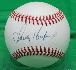 Sandy Koufax Single Signed AUTO ONL Baseball Brooklyn L.A. Dodgers PSA/DNA LOA - Picture 1 of 3