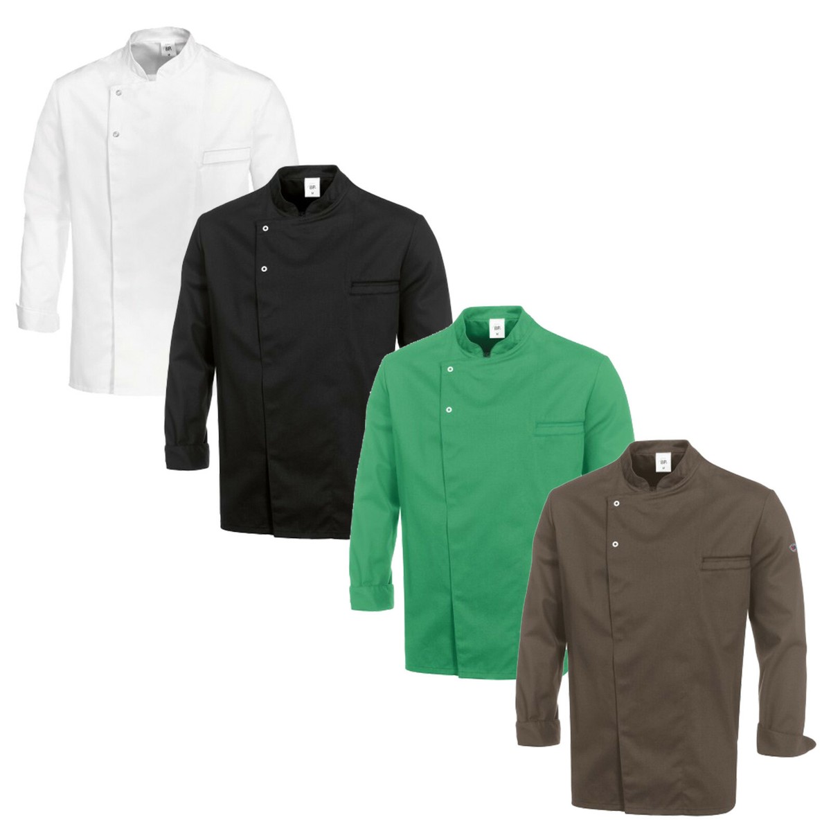 M&Catree Kochjacke Unisex - Langarm Berufskleidung Mit Taschen Für Küche