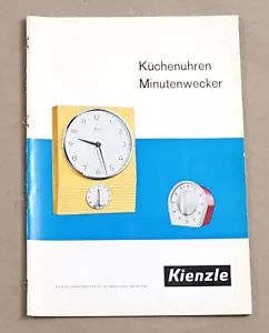 Kienzle Catalogue No. 401 Kitchen Clocks Minute Alarm 36 Pages 1963 Vintage - Picture 1 of 21