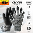 24 Pairs Safety Work Gloves Nitrile Foam Hand Protection General Purpose Gloves