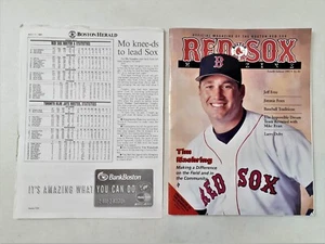 1997 Boston Red Sox Magazine w/ Team Stats Tim Naehring Tim Wakefield Mo Vaughn - Picture 1 of 14