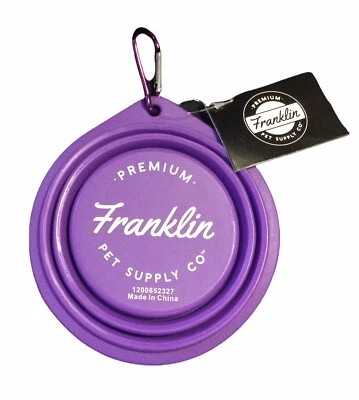 Premium Franklin Pet Supply Co. 5.7” Portable Dog Bowl (5F)