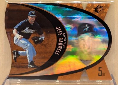 1997 SPx BRONZE #27 Jeff Bagwell Astros HOF RARE DIE CUT HOLOGRAM PARALLEL - Image 1 of 2
