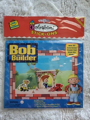 Colorforms Stick-Ons Bob the Builder Building Yard 2001 New Sealed Package NIP - Image 1 of 4