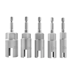 5Pcs Stainless Steel Butterfly Nut Driver Socket Set Color Coded Ergonomic - Picture 1 of 8