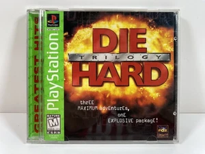 Die Hard Trilogy PS1 PlayStation 1 Greatest Hits + Tarjeta de Registro Probada en Caja Original - Imagen 1 de 4