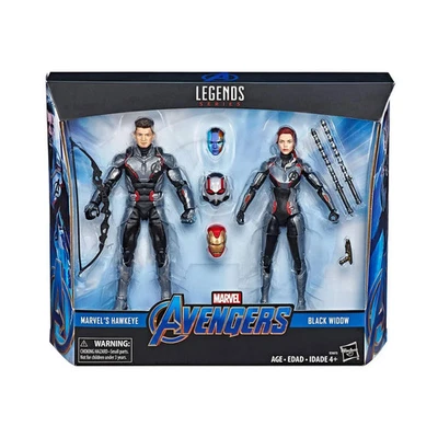 JUEGO DE FIGURAS DE 6" MARVEL LEGENDS AVENGERS ENDGAME QUANTUM SUIT OJO DE HALCÓN VIUDA NEGRA Foto 1 de 2