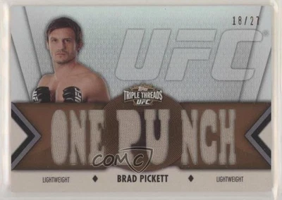 2013 Topps UFC Knockout Triple Threads Relics Sepia /27 Brad Pickett #TTR-BP1 - Image 1 of 2