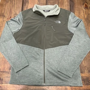 The North Face Norris Mens Large Green Fleece Full Zip Jacket, Front Pocket - Picture 1 of 5
