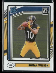 Donruss Optic #285 2024 Roman Wilson Pittsburgh Steelers novato - Imagen 1 de 2