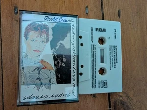 David Bowie Scary Monsters 1980 Rare West German White Cassette RCA - Picture 1 of 2