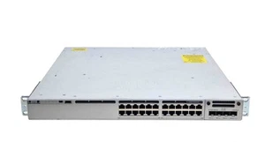 Cisco C9300-24P-A 24-Port Gigabit PoE+ Switch C9300-NM-4G 2 x PWR-C1-715WAC - Afbeelding 1 van 3