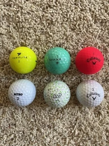 8 Count Various Golf Balls - Callaway Diablo, Vice Drip, TopFlite, Maxfli, Nitro - Picture 1 of 2