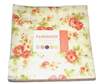 FARMHOUSE Fig Tree & Co. Moda Layer Cake 10" Squares Sew Quilt Craft  NEW - Image 1 of 2