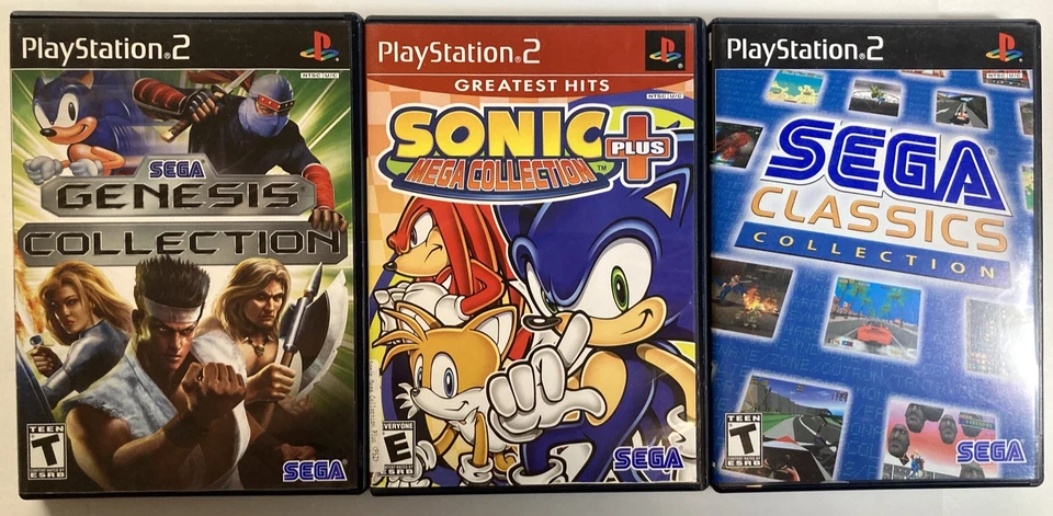 Paquete PS2 Sega Collections Genesis, Sonic Mega+ y Classics CIB PlayStation 2 Foto 1 de 4