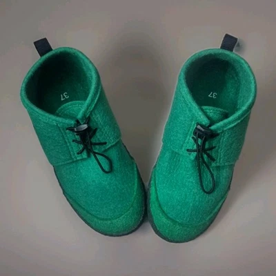 BOTAS ZAPATILLAS WOOLFIT NOMAD/VERDE/NEGRO SUELA DE GOMA/EU TALLA 37/US CON 6/USADAS Foto 1 de 4